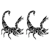 Artículos Populares Transfronterizos: Tigre Oscuro Audaz, Pez, Águila, Marcas de Rasguño de Escorpión, León Animal Pegatinas de Tatuaje Temporal