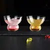 Taza de Vidrio Transparente Ligera de Boca Ancha Taza para Bebidas Taza de Té Café Latte Jugo Taza Especial Fría Creativa para Bebidas