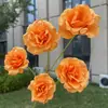 5 Rosas Felizes, Rosas Artificiais Falsas para Casamento e Decoração de Casa, Atacado
