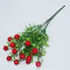 Simulação de Seis Ramos de Decoração de Ano Novo Lixiang Falso Flores e Plantas Verdes Cenas com Simulação de Enfeites de Plantas em Lojas e Escritórios