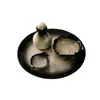 Recipiente para aceite esencial cuenco para aceite esencial plato para aceite esencial bandeja de cerámica herramienta de masaje para spa botella de aroma salón de belleza