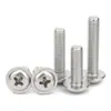 Tornillos Acolchados de Acero Inoxidable 304 con Cabeza Redonda Cruzada Tornillos para Computadora con Cabeza Plana Venta al por Mayor Tornillos M2M3M4M5