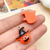 Halloween Desenho Animado Crânio Cabeça de Abóbora Fantasma Resina Pingente Charms DIY Colar Brincos Acessórios de Joias