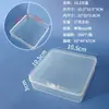 Caixa Plástica Retangular Quadrada Caixa de Armazenamento Transparente PP Peças Pequenas Organização e Armazenamento de Gadgets Caixa Vazia Caixa de Papelaria