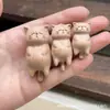 Balanço de Gato de Madeira de Faia Natural Urso Brinquedo Acessórios Pulseira DIY Feita à Mão Cordão de Mão Acessórios de Joias da Moda