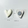 Pegatinas magnéticas fijas para refrigerador con mensaje de amor, galvanizadas en acrílico, edición en blanco y negro