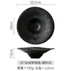 Pratos de cerâmica criativos novos prato japonês para bife prato ocidental prato plano grande prato para espaguete prato atacado tigela de sopa fosca
