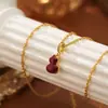 Collar de Calabaza con Concha Blanca con Colgante de Calabaza de Esmalte Rojo Angora de Doble Cara, Collar de Cadena de Clavícula de Lujo Ultra Blanco