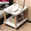 Alternativa a la mesa de noche: Mesa de noche moderna simple, Estante de almacenamiento pequeño, Mesa pequeña de pie, Madera maciza, Color de madera natural simple