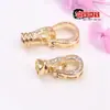 Fivela de Zircônia Microcravejada Cor-Preservada Preenchida com Ouro 14K Fivela para Colar de Pérola Nariz de Touro Acessórios para Joias DIY Material Atacado