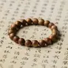 Pulseras de Madera de Águila de Borneo para Hombres y Mujeres, Cuentas Budistas, Cuentas de Rosario, Pulseras Naturales de Madera de Águila de Borneo
