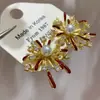 Aretes de Fuegos Artificiales de Perla, Diseño Personalizado, Aretes Exquisitos, Nueva Moda, Versátiles, Aretes Dulces y de Alta Gama para Mujer