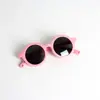 Gafas de Sol Redondas Pequeñas de Silicona Estilo Coreano para Bebé Gafas Anti-UV UV400 Moda para Bebé Gafas de Sol Polarizadas