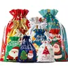Bolsas de Regalo Navideñas con Cordón de Fábrica, Bolsas para Empaquetar Regalos de Navidad, Bolsas de Almacenamiento, Bolsas de Regalo para Fiestas