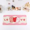 Ins desenhos animados grande impermeável urso pequeno coelho mesa tapete mouse pad estudante dormitório desktop mat bonito coração da menina