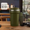 Taza de Café Octagonal Americana de Acero Inoxidable 304 Moderna con Aislamiento al Vacío Taza Portátil para Exteriores Ciclismo Taza Deportiva para Coche