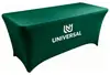 Funda de Mesa de Tela Elástica Leche de Seda Transfronteriza, Mantel de Spandex para Mesa Larga, Funda de Mesa para Evento al Aire Libre, Exposición, Conferencia, Banquete al por Mayor