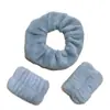Scrunchie de Toalha para Secar Cabelo Extra Grande, Elástico de Cabelo de Pelúcia Fortemente Absorvente, Suave nos Cabelos, Dupla Utilização para Lavar o Rosto e Secar o Cabelo