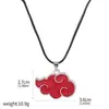 Mercancía de Anime Japonés Transfronteriza Naruto Akatsuki Logo de Nube Roja Llavero Ninja Itachi Collar de Nube Roja Suministro de Comercio Exterior