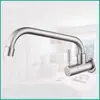 Grifo de Cocina con Tubo Único Plegable Universal para Fregadero, Encimera, Purificador de Agua, Balcón, Grifo de Acero Inoxidable de Agua Fría Única