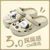 Zuecos Resistentes al Sudor con Forma de Perro para Mujer, Calzado de Verano para Exteriores, Pantuflas de Casa para Pareja, Pantuflas de Dibujos Animados Antideslizantes para el Hogar para Hombre, Resistentes al Desgaste