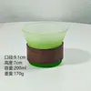 Taza de Café Creativa de Alta Gama con Patrón Vertical de Color Degradado para Colgar de la Oreja, Taza para Bebidas Frías, Taza para Malteada Helado, Vaso para Beber Doméstico