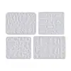 Aretes de cristal DIY aretes molde de gota de pegamento aretes geométricos irregulares aretes colgante joyería herramienta abrasiva de silicona