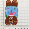 Acessórios para celular de outono e inverno bordado cartoon patch de pelúcia celebração de Ano Novo patch de capa de celular vermelha acessórios feitos à mão