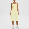 Nuevo Estilo Tirantes Finos Espalda Bonita Camiseta sin Mangas de Yoga Cintura Alta Secado Rápido Casual Cropped Pantalones de Pierna Ancha Conjunto de Ropa de Yoga para Exteriores Mujer