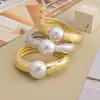 Pulseira de Pérola Feminina Onda Superfície Lisa Estilo INS Pulseira Minimalista Pulseira Amazon Fabricante Fornecimento Direto