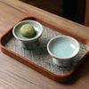 Prato de Sobremesa Cerâmico Retro Chinês, Prato Alto para Frutas Secas, Lanche para Chá Confeitaria, Prato de Sobremesa Doméstico, Utensílios de Apresentação Exquisitos