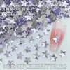 Estrella de Mar de 5 mm Zapatos Planos Populares Fondo Plano Joyería de Diamantes para Uñas Colorida Forma Especial Pentagonal Gruesa Uñas Portátiles Diamantes Venta al por Mayor