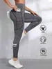 Nuevos Leggings de Bolsillo Cruzados Europeos y Americanos para Cadera y Fitness Pantalones de Yoga de Cadera de Durazno Mallas Deportivas de Cintura Alta tipo Piel