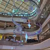 Decorações Penduradas para Pátio, Displays de Luzes Coloridas em Acrílico, Instalações de Ponto de Fotos da Moda, Feito Sob Medida