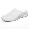 Sapatos Femininos Novos Transfronteiriços Primavera e Outono Solado Macio Respirável Oco Sem Salto Estilo Casal Sandálias e Meias-Sapatos Casuais e Confortáveis
