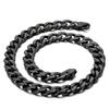 Acessórios punk rock europeus e americanos banhados a ouro 18K titânio aço plano dupla face moído pulseira masculina colar uma geração de cabelo