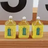Mini botella pequeña de resina de simulación, botella de bebida en miniatura, material para carcasa de teléfono móvil DIY, joyería, señal de estacionamiento, luz nocturna