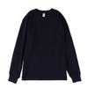 250g Heavy White manga comprida T-Shirt Base Shirt Inner Top Cotton Loose Cotton Moda masculina e feminina imprimível