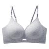 Cómoda Ropa Interior Sin Costuras de Látex Hueco Fijo de Gelatina para Mujer de Busto Pequeño con Soporte Push-up Transpirable Anti-caída