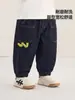 Ropa infantil Kaka Panda, pantalones de mezclilla de otoño para niñas, pantalones de otoño para niños, pantalones largos de primavera/otoño para bebés y niños pequeños, estilo moderno