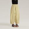 Pantalones Casuales de Verano Nuevos para Niñas 2024 Tela Lisa Tejida Pantalones Casuales Delgados para Niños con Cintura Elástica
