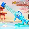 Pistola de Agua de Gran Capacidad y Largo Alcance Modelo Nuevo Transfronterizo Cañón de Agua Juguete Gadget de Lucha con Agua Estilo Gatling Venta al por Mayor