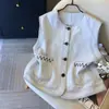 2026 Nuevo Chaleco de Mezclilla para Mujer Primavera Verano Retro Holgado Adelgazante Petite Sin Mangas Corto Chaleco Top
