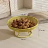 Bandeja de Frutas Secas de Lujo Ligero de Gama Alta para Mesa de Café de Sala de Estar, Uso en Casa para Semillas, Dulces, Bocadillos, Caja de Almacenamiento de Frutos Secos, Bandeja de Frutas