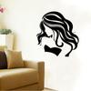 Venda Quente no eBay Personalidade Sexy Beleza de Cabelo Longo Salão de Beleza Adesivos para Janela Geração Artesanal Adesivos de Parede à Prova d'Água