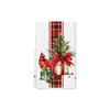 Paño de cocina navideño transfronterizo europeo y americano gofrado navideño de cocina absorbente paño de té multifuncional paño de limpieza para lavar platos
