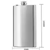 Amazon 1-18 onça frasco de quadril de aço inoxidável portátil russo portátil ao ar livre frasco de quadril de metal plano