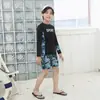 Trajes de Baño para Niños Niños Manga Larga Protección Solar Secado Rápido Traje de Natación Niñas Bebé Traje de Buceo Traje de Surf Padre-Hijo Venta al por Mayor