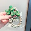 Lazo Fresco para el Cabello de Primavera y Verano, Cuerda para el Cabello Plegada de Tela de Color Claro, Peinado de Moño para Niña, Accesorio para el Cabello Versátil y Elegante