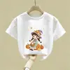 Camiseta Casual de Manga Corta para Niñas, Algodón Puro, Nuevo Modelo 2026